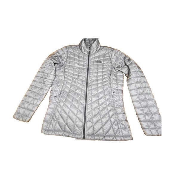 The North Face Women’s Silver Thermoball Jacket Lightweight Quilted Outerwear L - Picture 1 of 12